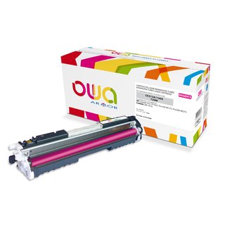 OWA Toner Magenta, kompatibel zu HP / Canon CE313A / 729M Color Laserjet  CP1025