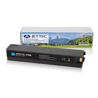 JETTEC Tinte Cyan, Remanufactured zu HP CN626AE Nr.971xl, OJ PRO X451DW