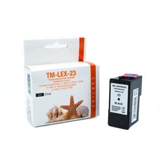 Alternativ - Lexmark Tinte Schwarz 23 18C1523E Schachtel 21ml