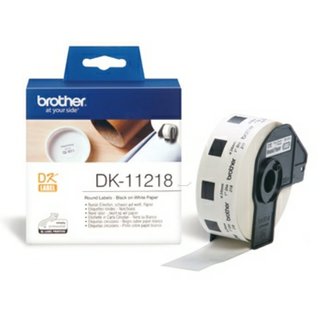 Original BrotherDK-11218 DirectLabel Etiketten rund