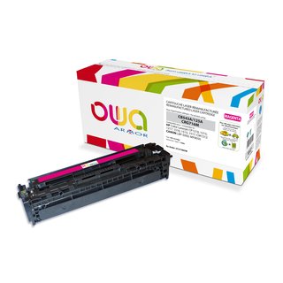OWA Toner Magenta, kompatibel zu HP / Canon CB543A / CRG 716M Color Laserjet CP1210,1215