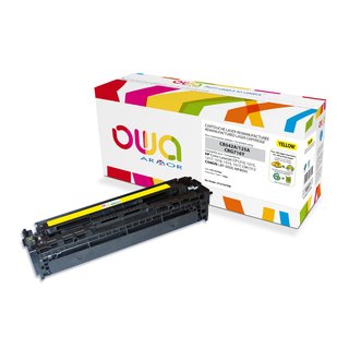 OWA Toner Yellow, kompatibel zu HP / Canon CB542A / CRG 716Y Color Laserjet CP1210,1215