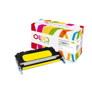 OWA Toner Yellow, kompatibel zu HP/ Canon Q7582A / CRG-711Y Color Laserjet 3800