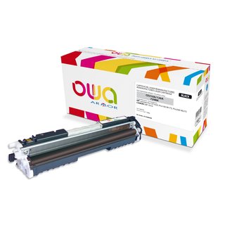 OWA Toner Schwarz, kompatibel zu HP / Canon CE310A / Cartridge 729BK Color Laserjet CP1025