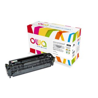 OWA Toner Schwarz, kompatibel zu HP/ Canon CC530A  / Cartridge 718BK Color Laserjet CP2025, LBP 7200