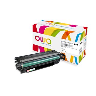 OWA Toner Schwarz, kompatibel zu HP / Canon CE250A / EP-723 Color Laserjet CP3525, LBP 7750