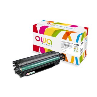 OWA Toner Schwarz, kompatibel zu HP / Canon CE250X / EP-723 Color Laserjet CP3525, LBP 7750