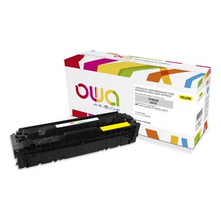OWA Toner Yellow, kompatibel zu HP CF402X Color Laserjet Pro M252