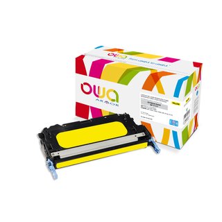 OWA Toner Yellow Jumbo, kompatibel zu HP / Canon Q7582A  Color Laserjet 3800, EP-711