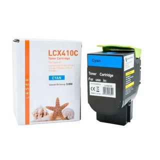 Alternativ - Lexmark Toner Cyan CX410 802HC 80C2HC0 3.000 Seiten