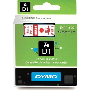 Original DymoS0720850 (45805) DirectLabel-Etiketten rot auf weiss