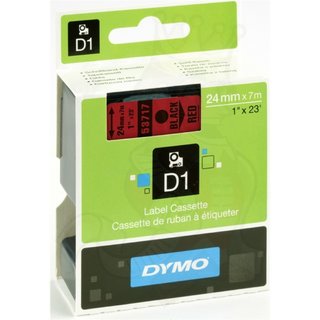Original DymoS0720970 (53717) DirectLabel-Etiketten schwarz auf rot
