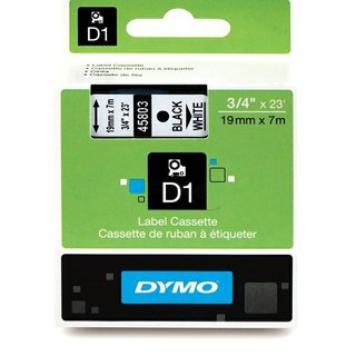 Original DymoS0720830 (45803) DirectLabel-Etiketten schwarz auf weiss