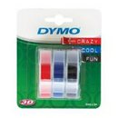 Original DymoS0847750 Prägeband 3D schwarz rot blau Blister