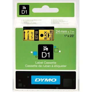 Original DymoS0720980 (53718) DirectLabel-Etiketten schwarz auf gelb