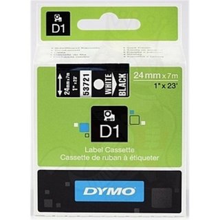 Original DymoS0721010 (53721) DirectLabel-Etiketten weiss auf schwarz