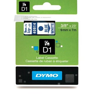 Original DymoS0720690 (40914) DirectLabel-Etiketten blau auf weiss