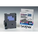 Original BrotherTX-531 DirectLabel schwarz auf blau