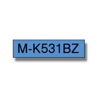 Original BrotherMK-531BZ DirectLabel schwarz auf blau