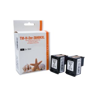 Alternativ - HP Tinte Schwarz 304XL N9K08AE  2x18ml 2er Set