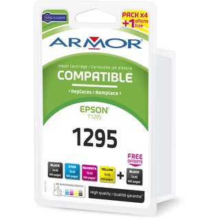 ARMOR Tinte Multipack 2xBK 1xC/M/Y,  kompatibel zu Epson (T1291,2,3,4) Stylus BX305FW !!! ABVERKAUF !!!