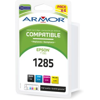 ARMOR Tinte Multipack 1xBK 1xC/M/Y, kompatibel zu Epson (T1281,2,3,4) Stylus S22 !!! ABVERKAUF !!!
